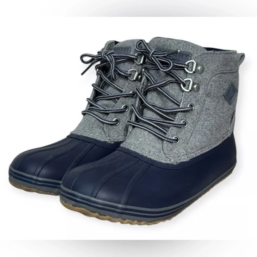Sperry Kids Navy and Gray Boots
